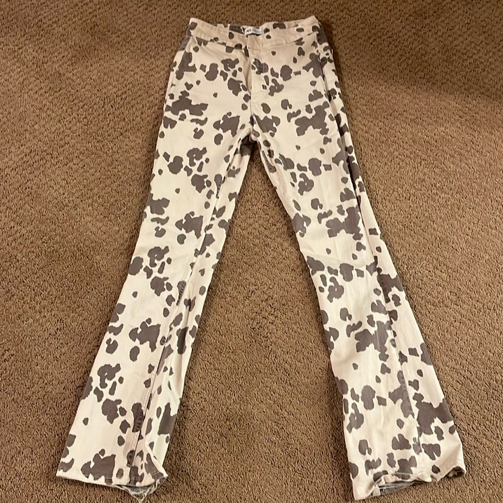 Cow print Zara jeans!